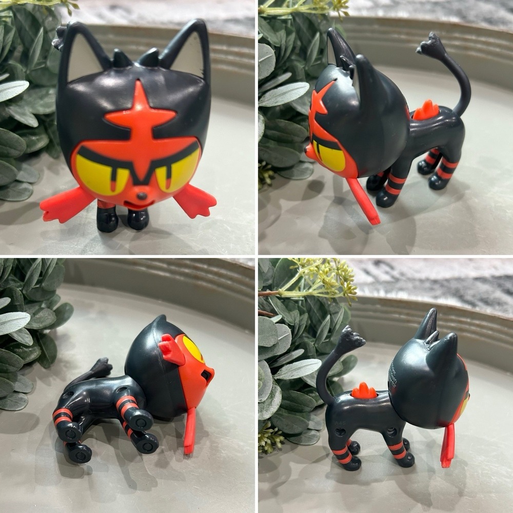 McDonalds 2017 Pokemon Litten Sun Moon Happy Meal Toy Kitten Cat